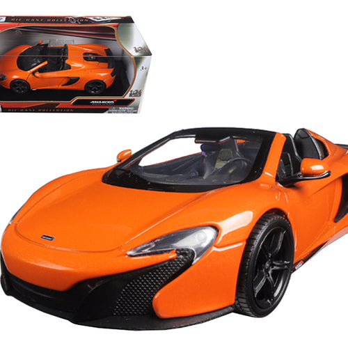 Load image into Gallery viewer, McLaren 650S Spider Orange 1/24 Diecast Model Car by Motormax