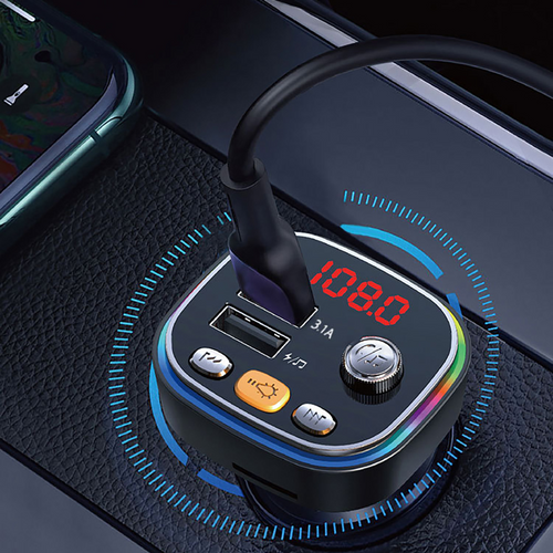 Load image into Gallery viewer, Handsfree Bluetooth MP3 Player Dual USB Fast Car Charger