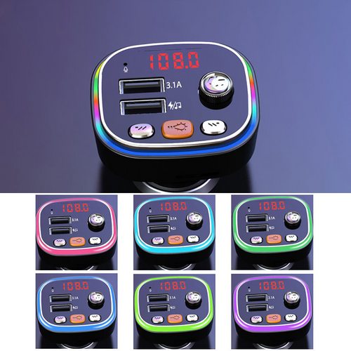 Load image into Gallery viewer, Handsfree Bluetooth MP3 Player Dual USB Fast Car Charger