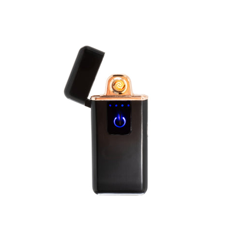 Load image into Gallery viewer, Flameless Slim Flip Top Lighter Matte Black
