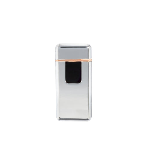 Load image into Gallery viewer, Flameless Slim Flip Top Lighter Diamond Dust Silver
