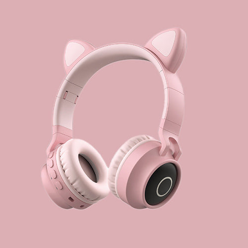 Load image into Gallery viewer, [Limited Time Offer !!!] LED Light Cat Ear Headphones Wireless Bluetooth 5.0 Headset
