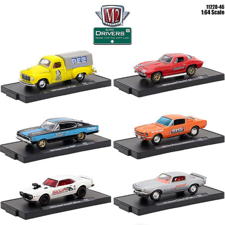 Drivers 6 Cars Set Release 46 In Blister Packs 1/64 Diecast Model Cars