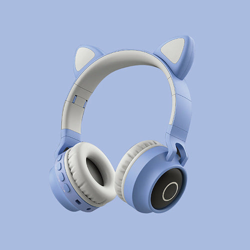 Load image into Gallery viewer, [Limited Time Offer !!!] LED Light Cat Ear Headphones Wireless Bluetooth 5.0 Headset
