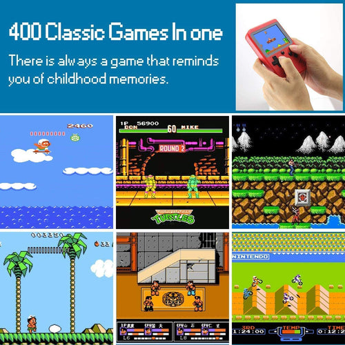 Load image into Gallery viewer, Portable Game Pad With 400 Games Included + Additional Player
