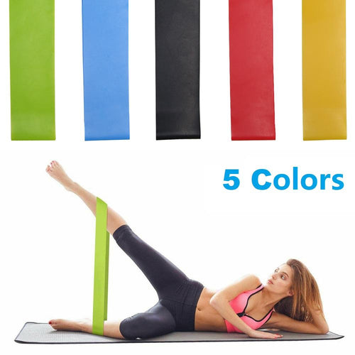 Load image into Gallery viewer, 5 Piece Set Resistance Levels Exercise Band for Home Gym Yoga Sports
