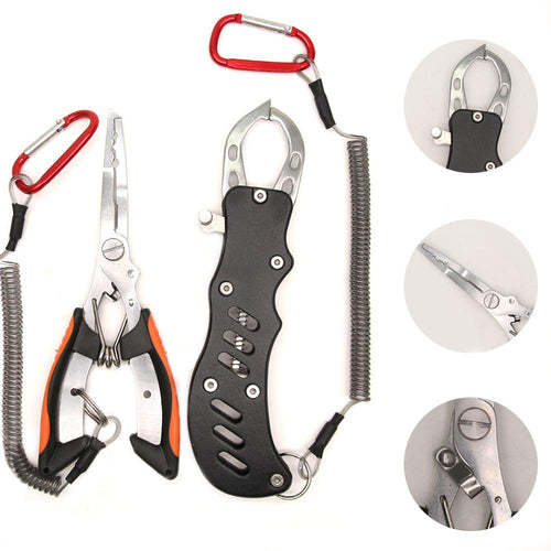 Load image into Gallery viewer, [Limited Time Offer !!!] Stainless Steel Multifunctional Fishing Pliers Spring Accessories Tool
