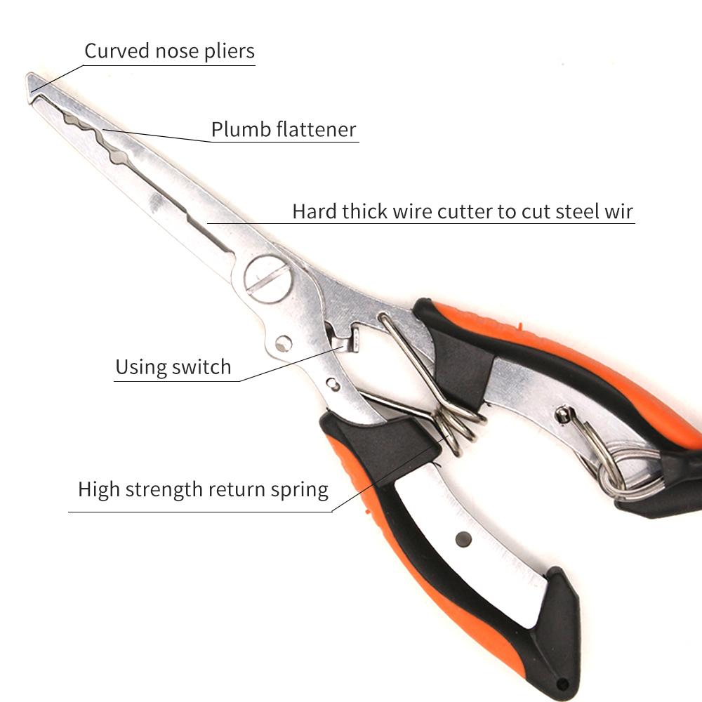 [Limited Time Offer !!!] Stainless Steel Multifunctional Fishing Pliers Spring Accessories Tool