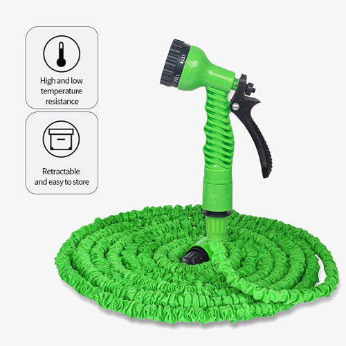 Load image into Gallery viewer, Expanding Expandable Flexible Garden Water Hose w Spray Nozzle 25, 50,

