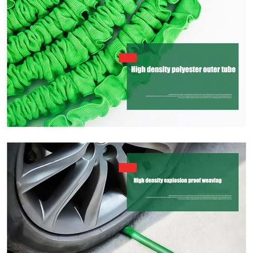 Load image into Gallery viewer, Expanding Expandable Flexible Garden Water Hose w Spray Nozzle 25, 50,

