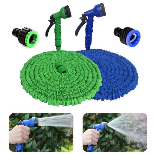 Load image into Gallery viewer, Expanding Expandable Flexible Garden Water Hose w Spray Nozzle 25, 50,
