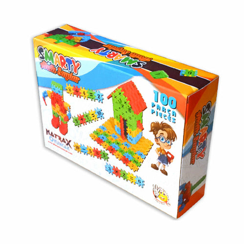 [Limited Time Offer !!!] Matrax Smarty Smart Number Blocks, 100 Pieces, In Carton Box,