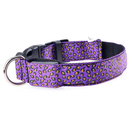 [Limited Time Offer !!!] Fashion Leopard Adjustable Led Dog Collar