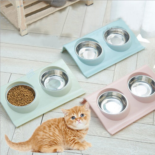 Load image into Gallery viewer, [Limited Time Offer !!!] Food Water FeederDouble Pet Bowls Feeding
