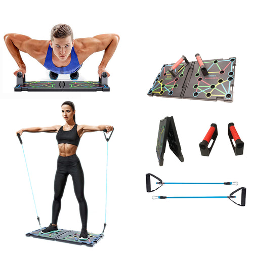 Load image into Gallery viewer, 9 in 1 Push Up Rack Board System Fitness Workout Train Gym Exercise

