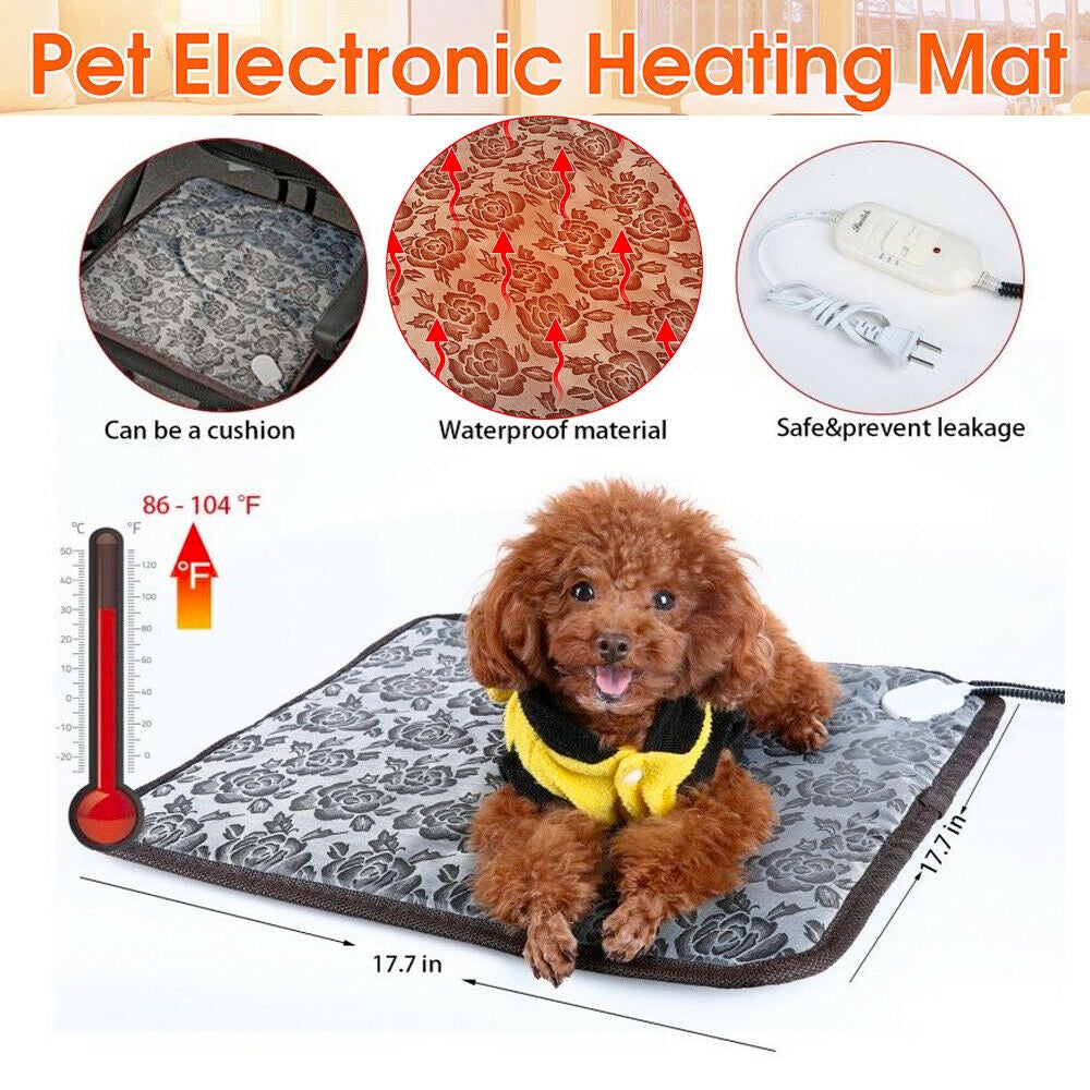 [Limited Time Offer !!!] Thermal Heating Waterproof Bed Pad for Pets with Adjustable