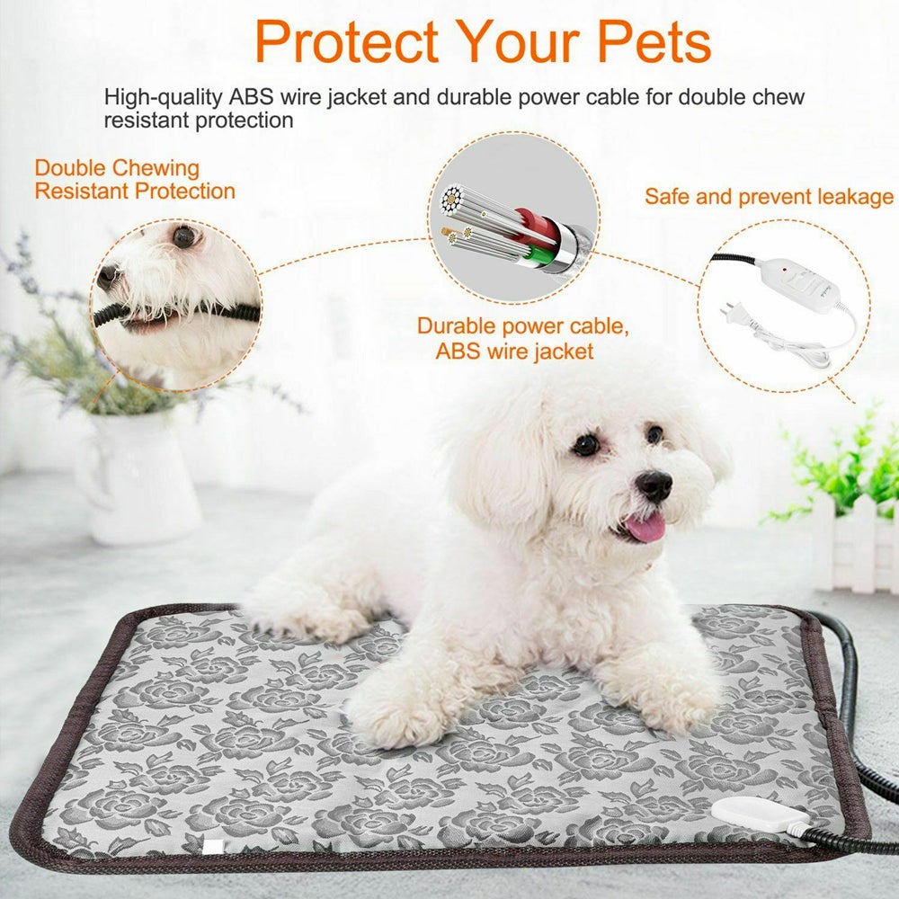 [Limited Time Offer !!!] Thermal Heating Waterproof Bed Pad for Pets with Adjustable