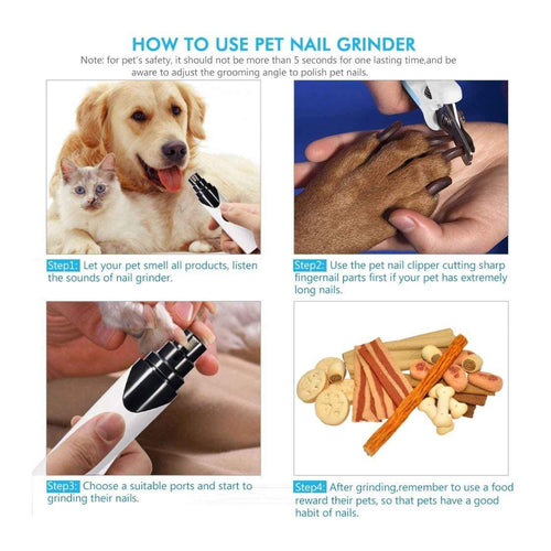 Load image into Gallery viewer, [Limited Time Offer !!!] Pet Nail Grinder Dog Cat Electric Trimmer Rechargeable Clipper Claw
