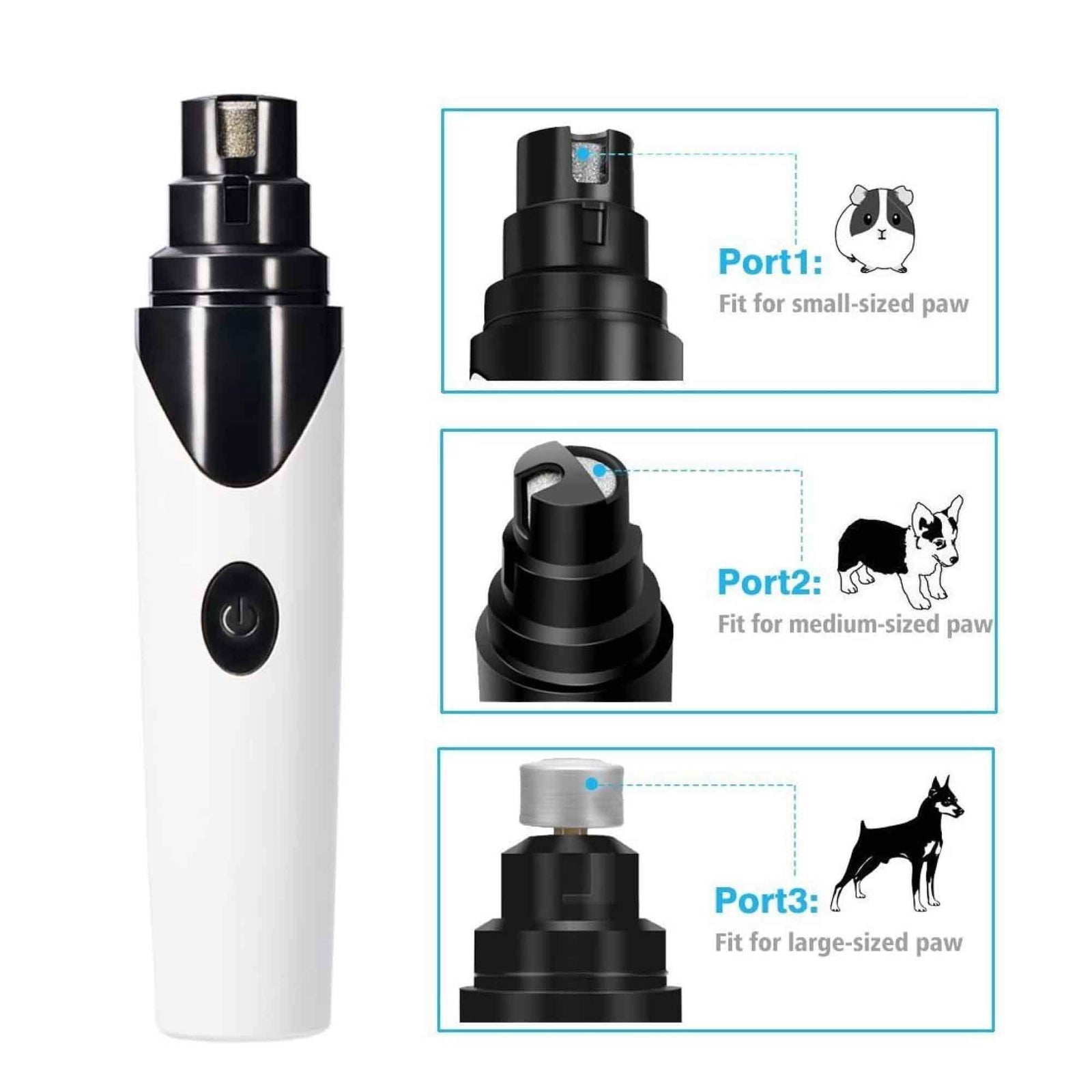 [Limited Time Offer !!!] Pet Nail Grinder Dog Cat Electric Trimmer Rechargeable Clipper Claw