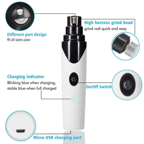 Load image into Gallery viewer, [Limited Time Offer !!!] Pet Nail Grinder Dog Cat Electric Trimmer Rechargeable Clipper Claw
