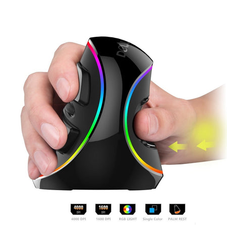 [Limited Time Offer !!!] RGB Vertical Wired Mouse