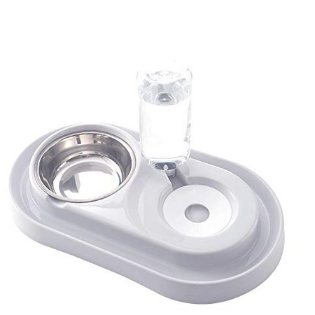 [Limited Time Offer !!!] Stainless Steel Pet Bowls with Automatic Water Bottle