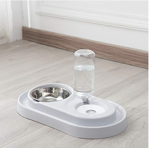 [Limited Time Offer !!!] Stainless Steel Pet Bowls with Automatic Water Bottle