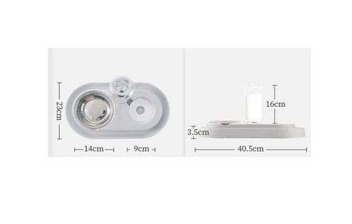 Load image into Gallery viewer, [Limited Time Offer !!!] Stainless Steel Pet Bowls with Automatic Water Bottle
