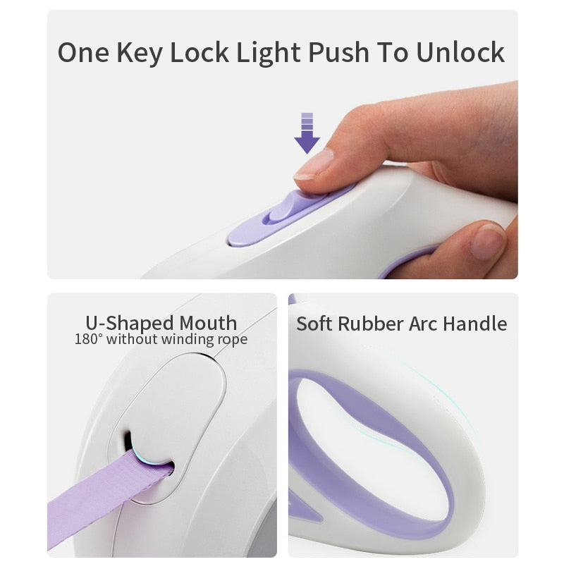 [Limited Time Offer !!!] Automatic Retractable Lighting Dog Leash