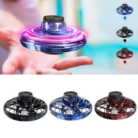 [Limited Time Offer !!!] Mini Drone LED UFO Type Flying Helicopter Spinner Fingertip