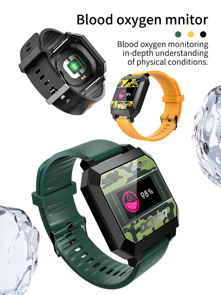 [Limited Time Offer !!!] Heart Rate Blood Pressure Oximeter Step Smart Sports Watch