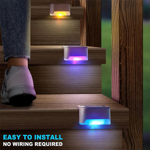Load image into Gallery viewer, Solar Deck Lights LED Waterproof Outdoor Solar Powered LED Step Light
