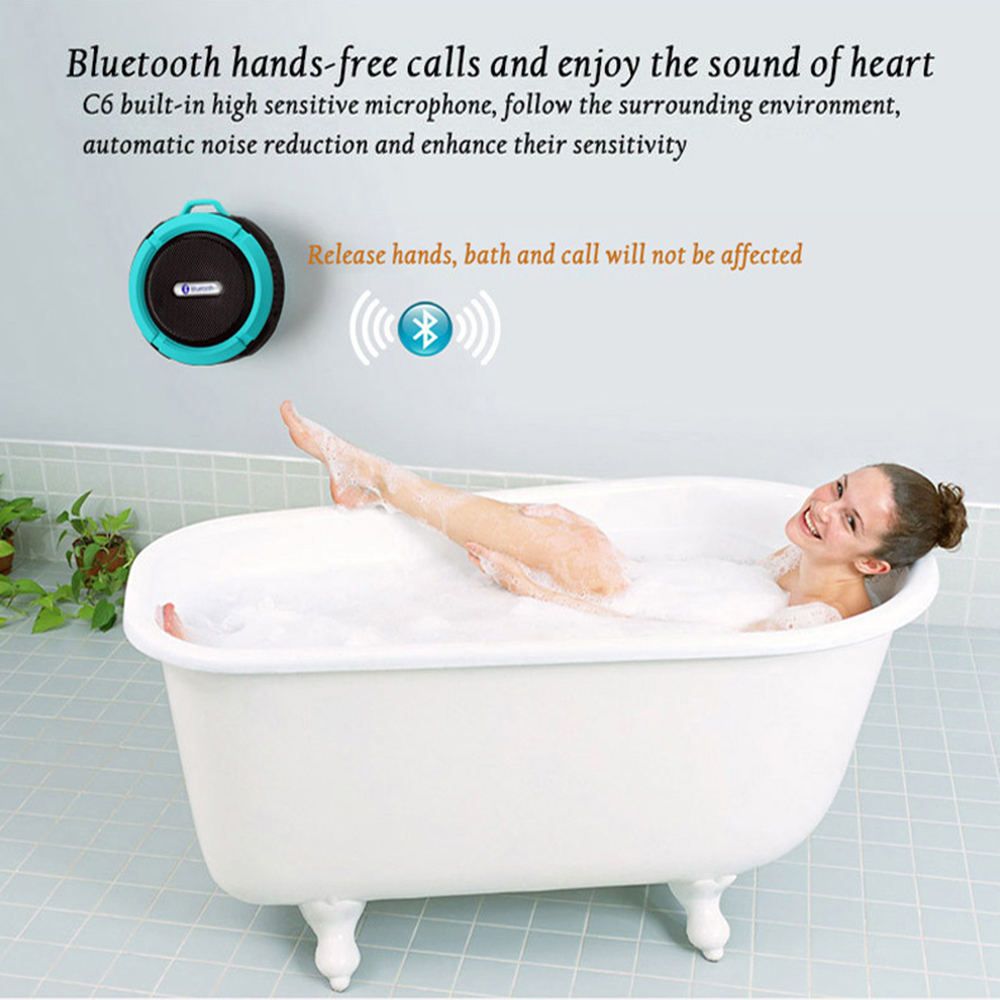 [Limited Time Offer !!!] Mini Portable Waterproof Bluetooth Speaker with Suction Cup