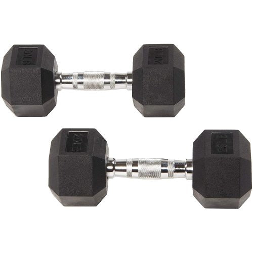 Load image into Gallery viewer, [Limited Time Offer !!!] BalanceFrom Rubber Encased Hex Dumbbell Single DB20S
