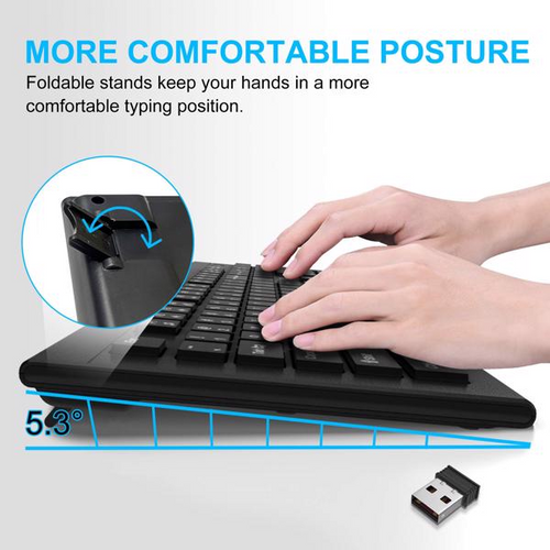 Load image into Gallery viewer, [Limited Time Offer !!!] Adjustable Wireless Keyboard Wireless Mouse Computer Keyboard
