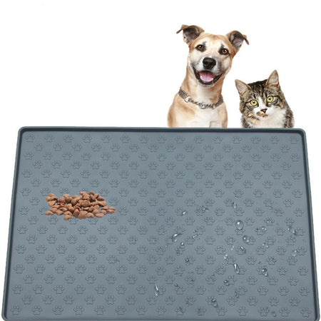 [Limited Time Offer !!!] Non-Slip Waterproof Pet Food Mat Silicone Pet Food Drinking Mat