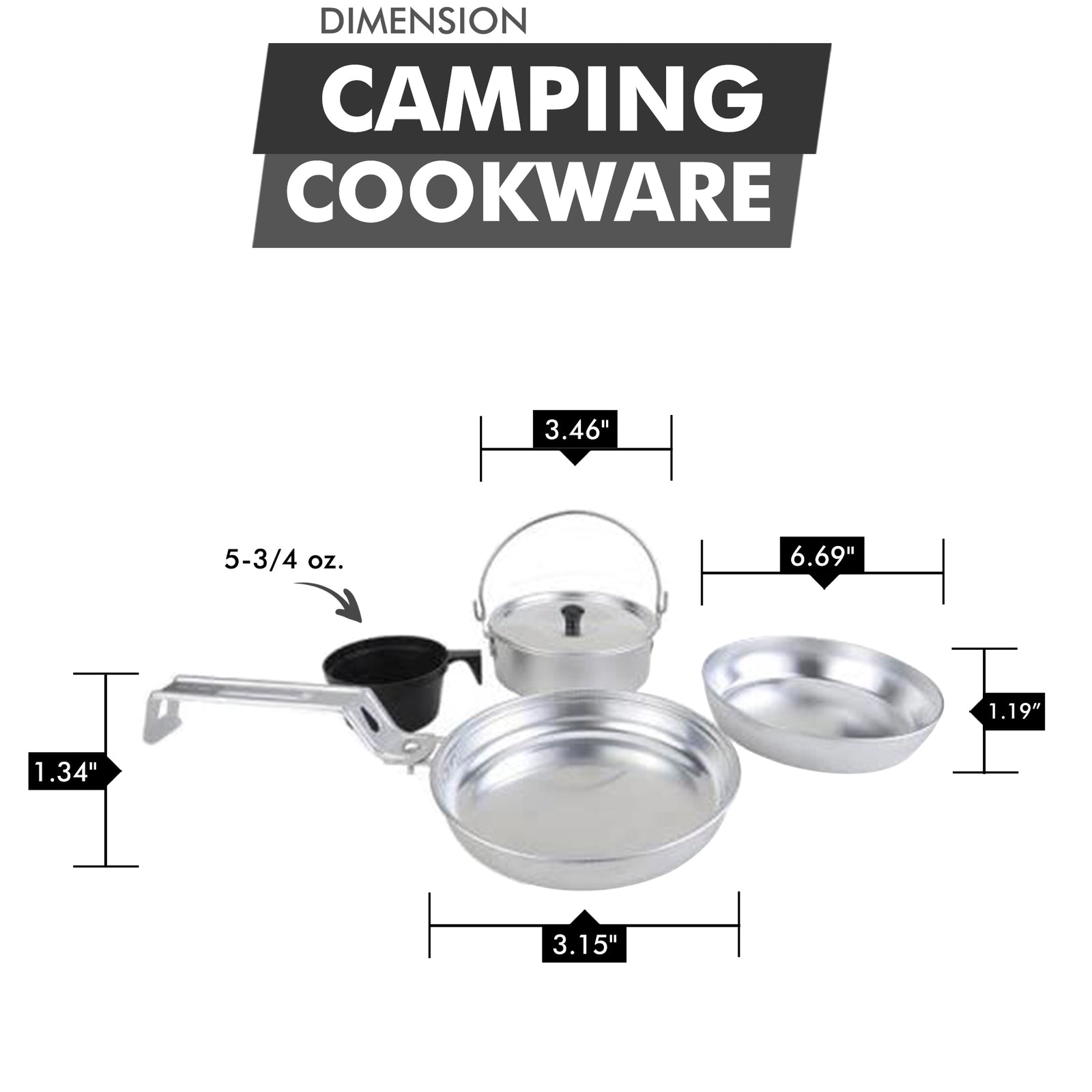 [Limited Time Offer !!!] Camping Cookware Set, Aluminum