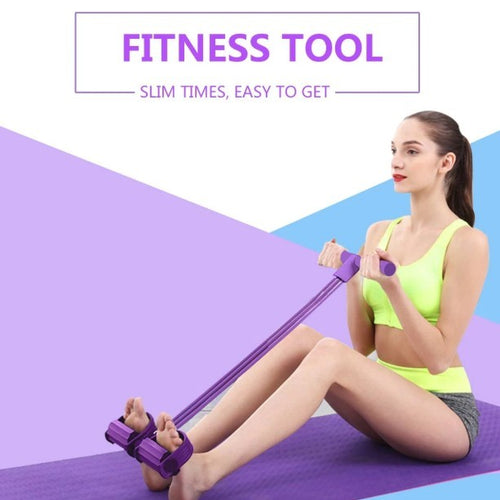 Load image into Gallery viewer, Portable Fitness Resistance Band with Pedal
