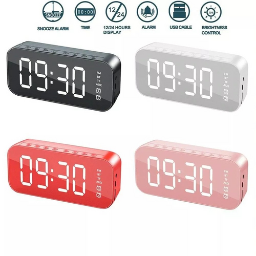 Load image into Gallery viewer, LED Display Alarm Clock Wireless Bluetooth Speakers
