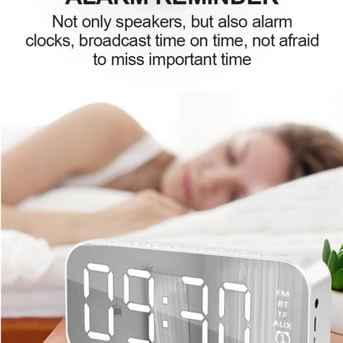 Load image into Gallery viewer, LED Display Alarm Clock Wireless Bluetooth Speakers
