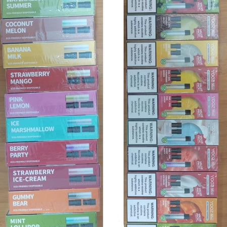 Rechargeable Set Electronic Cigarettes Vapesmoke Variety of Flavors