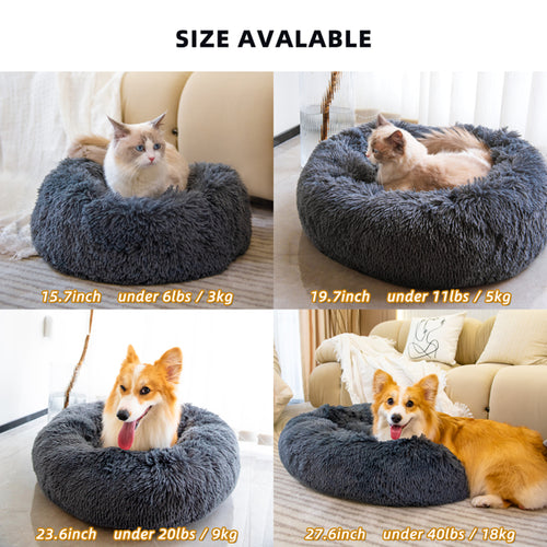 Load image into Gallery viewer, [Limited Time Offer !!!] Pet Beds for Cats Dog Bed Washable Anti Anxiety Fluffy Dog Bed
