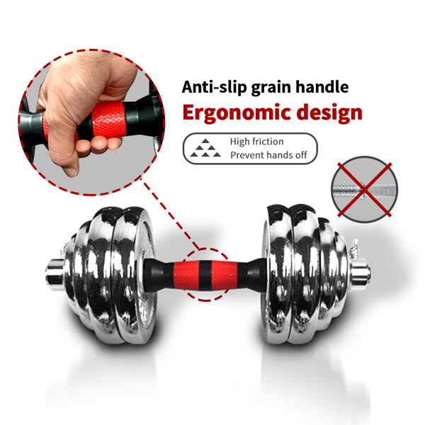 [Limited Time Offer !!!] 66LBS Adjustable Cast Iron Dumbbell Sets with Portable Packing Box