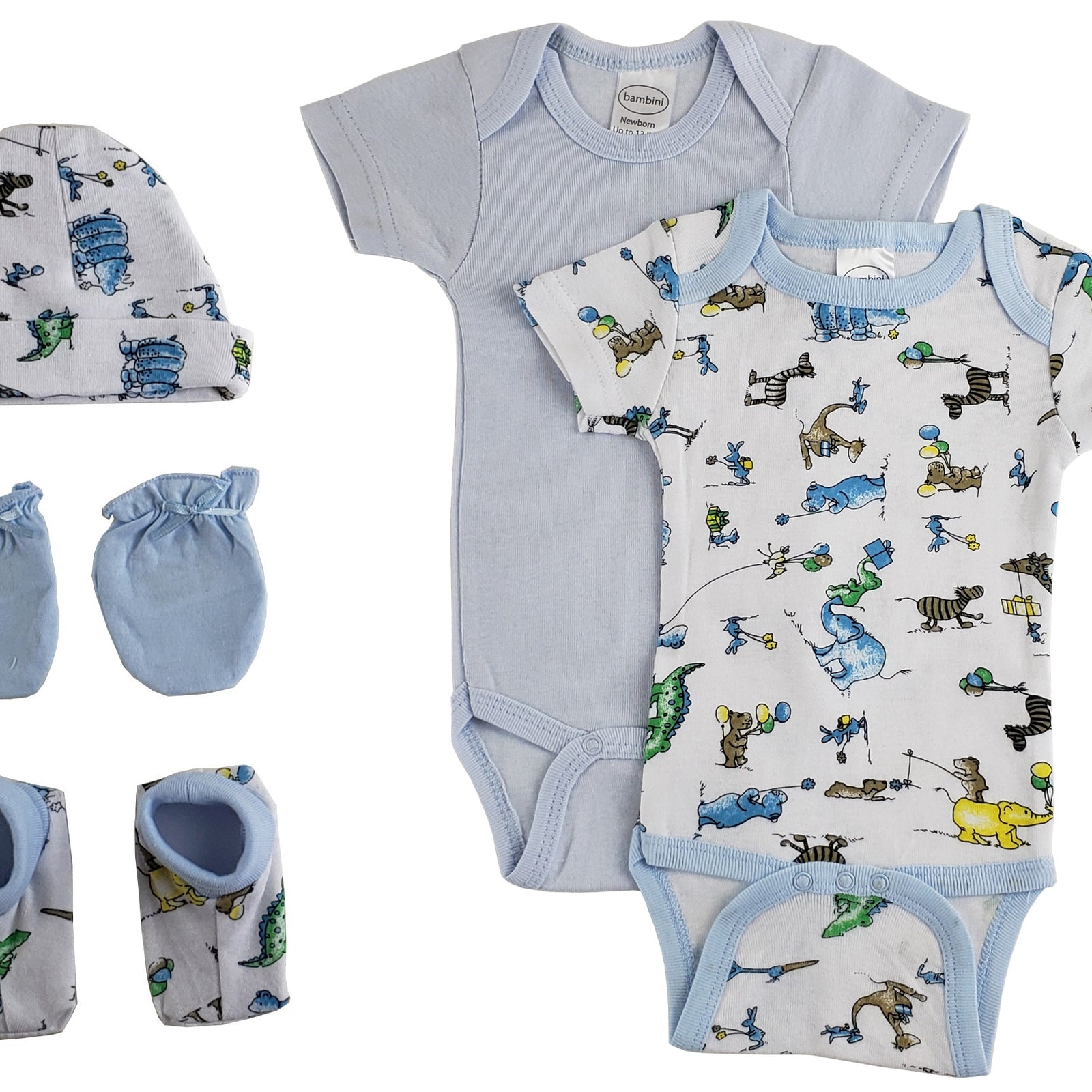 Newborn Baby Boys 5 Pc Layette Baby Shower Gift