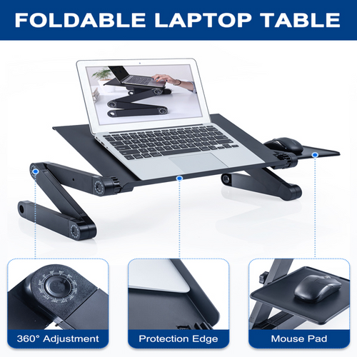 Load image into Gallery viewer, [Limited Time Offer !!!] Adjustable Height Laptop Stand for Desk Ergonomic Computer Table
