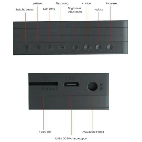 Load image into Gallery viewer, LED Display Alarm Clock Wireless Bluetooth Speakers
