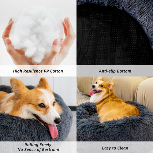 Load image into Gallery viewer, [Limited Time Offer !!!] Pet Beds for Cats Dog Bed Washable Anti Anxiety Fluffy Dog Bed

