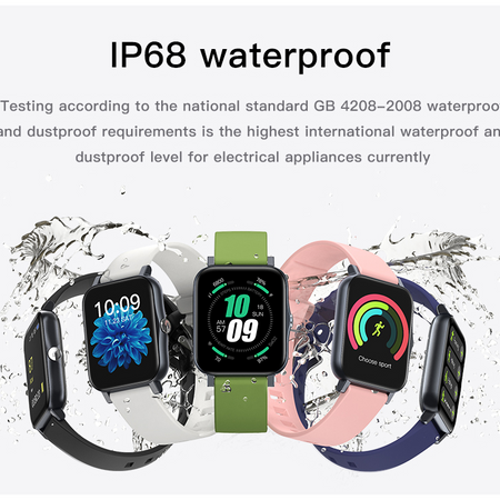 [Limited Time Offer !!!] High Quality Waterproof Full Touch Screen Sport Bluetooth SmartWatch