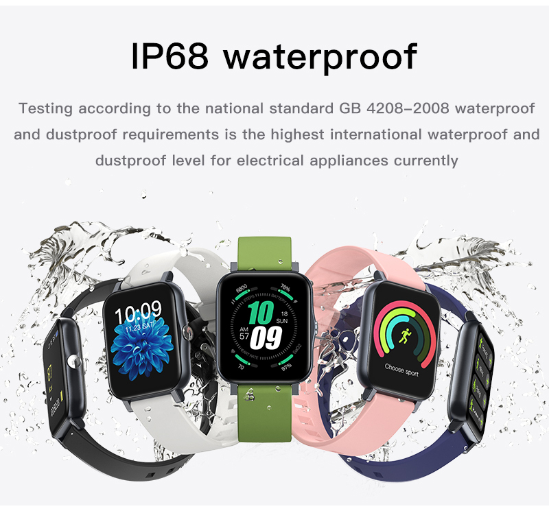 [Limited Time Offer !!!] High Quality Waterproof Full Touch Screen Sport Bluetooth SmartWatch