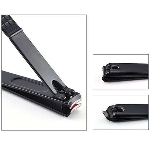 Load image into Gallery viewer, Manicure Set Stainless Pedicure Care Tools Nail Scissors Kit Black
